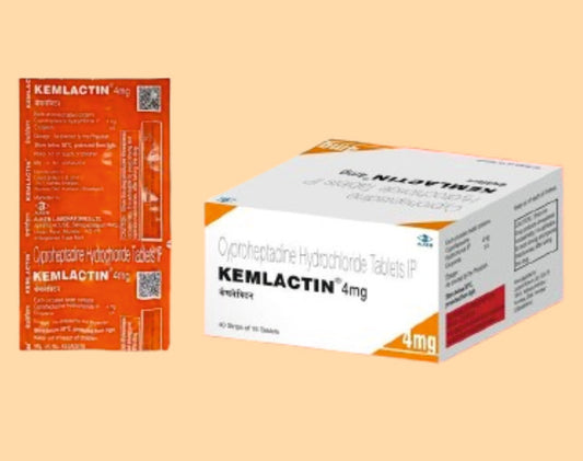 Kemlactin 4Mg Tablets (15'S) pack 15'S ( Cyproheptadine Hcl 4 Mg ) by Alkem1