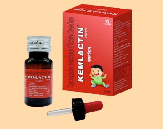 Kemlactin Drops (15Ml) pack 15Ml ( Cyproheptadine Hcl 1.5 Mg + Tricholine Citrate 55 Mg (15Ml) ) by Alkem1