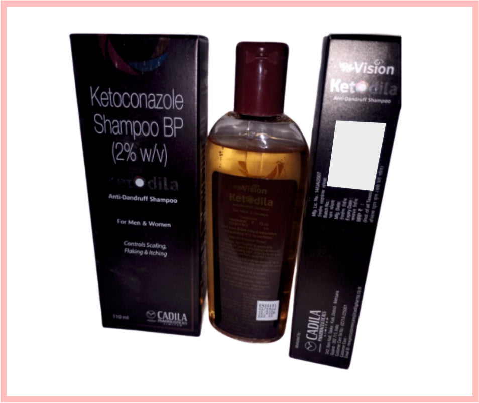 Ketodila Shampoo 110 Ml ( Ketoconazole  Ip 2% W/V Detergent Base ) By Cadila
