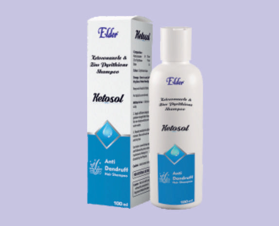 KETOSOL SHAMPOO 100ML ( Ketoconazole 2%, Zinc Pyrithione (ZPTO) 1% ) by Elder