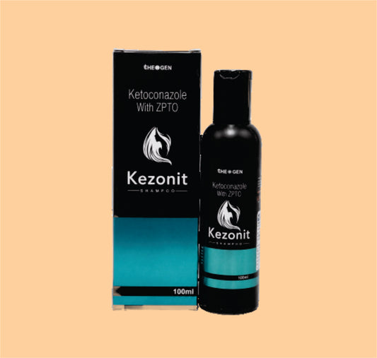 KEZONIT- SHAMPOO (100ML) Ketaconazole IP 2% w/w + Zinc Pyrithione (ZPTO) 1% w/w by Theon