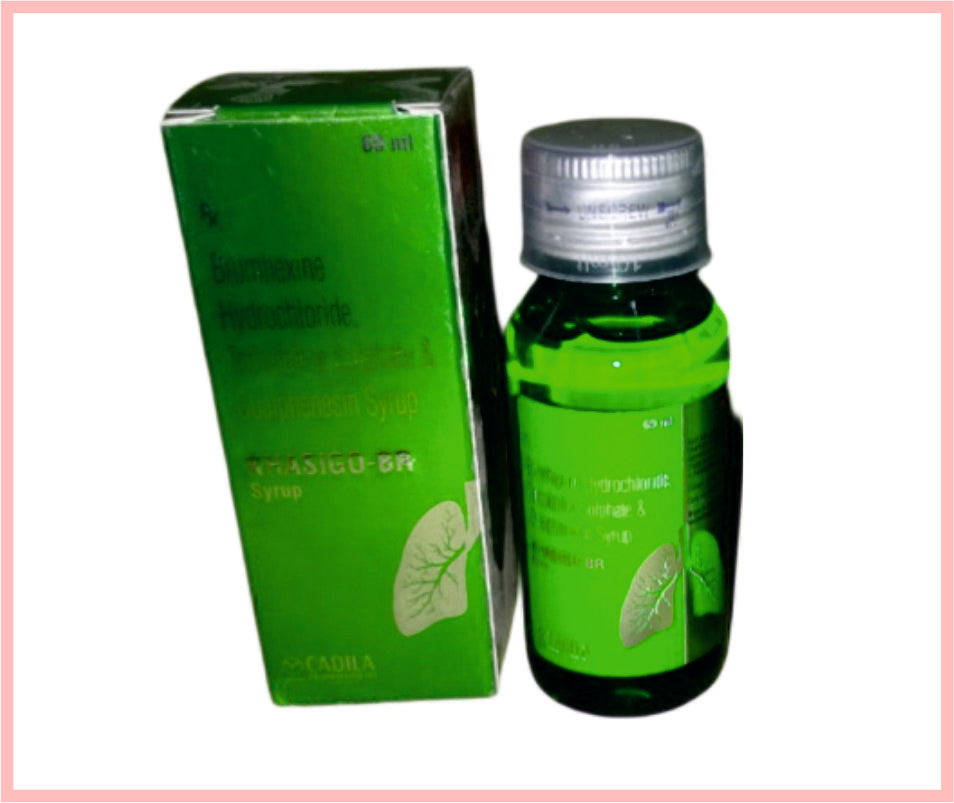 Khasigo Br 60 Ml 60 Ml ( Terbutaline 1.25 Mg, Bromhexine Hci 4Mg, Guaiphenesin 50 Mg & Menthol 2.5 Mg/5Mi  ) By Cadila