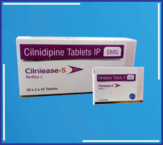CILNIEASE -5 TAB (BLISTER) 10X2X15 (Cilnidipine Ip 5Mg)by Kemsyn