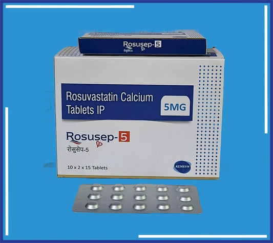 Rosusep 5 Tablet (Alu-Alu) (10x2x15) Rosuvastatin 5Mg  by Kemsyn