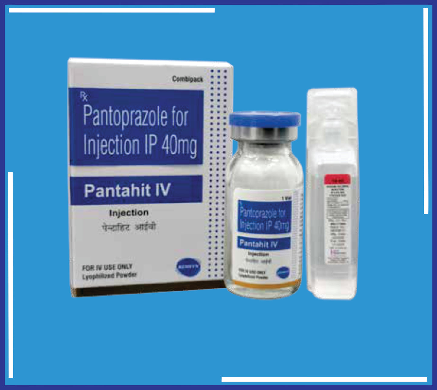 PANTAHIT IV 10MlVial (Pantaprazole Sodium Ip Equivalenta Sterile Sodium Chloride Injection Ip (0.9% W/V) 10 Ml)by Kemsyn
