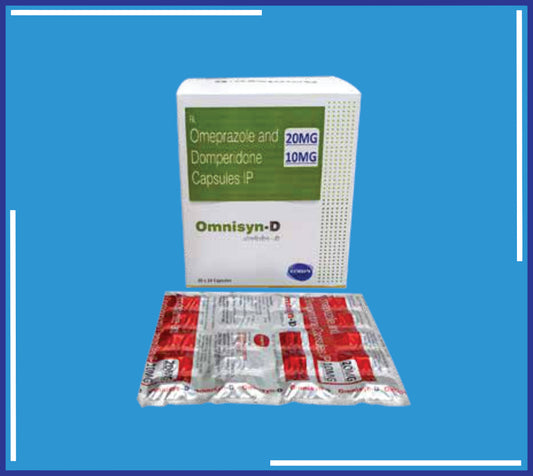Omnisyn-D Cap (Aluminium) (20x20) Omeprazole 20 Mg + Domperidone 10Mg  by Kemsyn