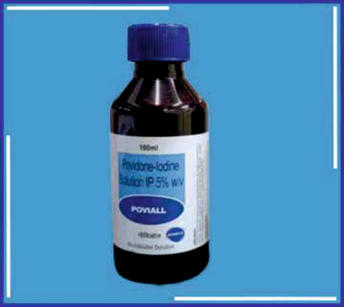 POVIALL 100ML SOLUTION (PET BOTTLE) 1X100Ml ((Povidone Iodine Ip 5% W/W))by Kemsyn