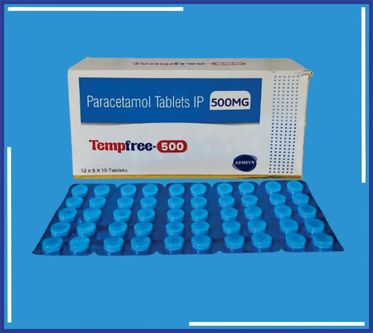 Tempfree 500 Tablet (Blister) (20x10) Paracetamol 500 Tab  by Kemsyn