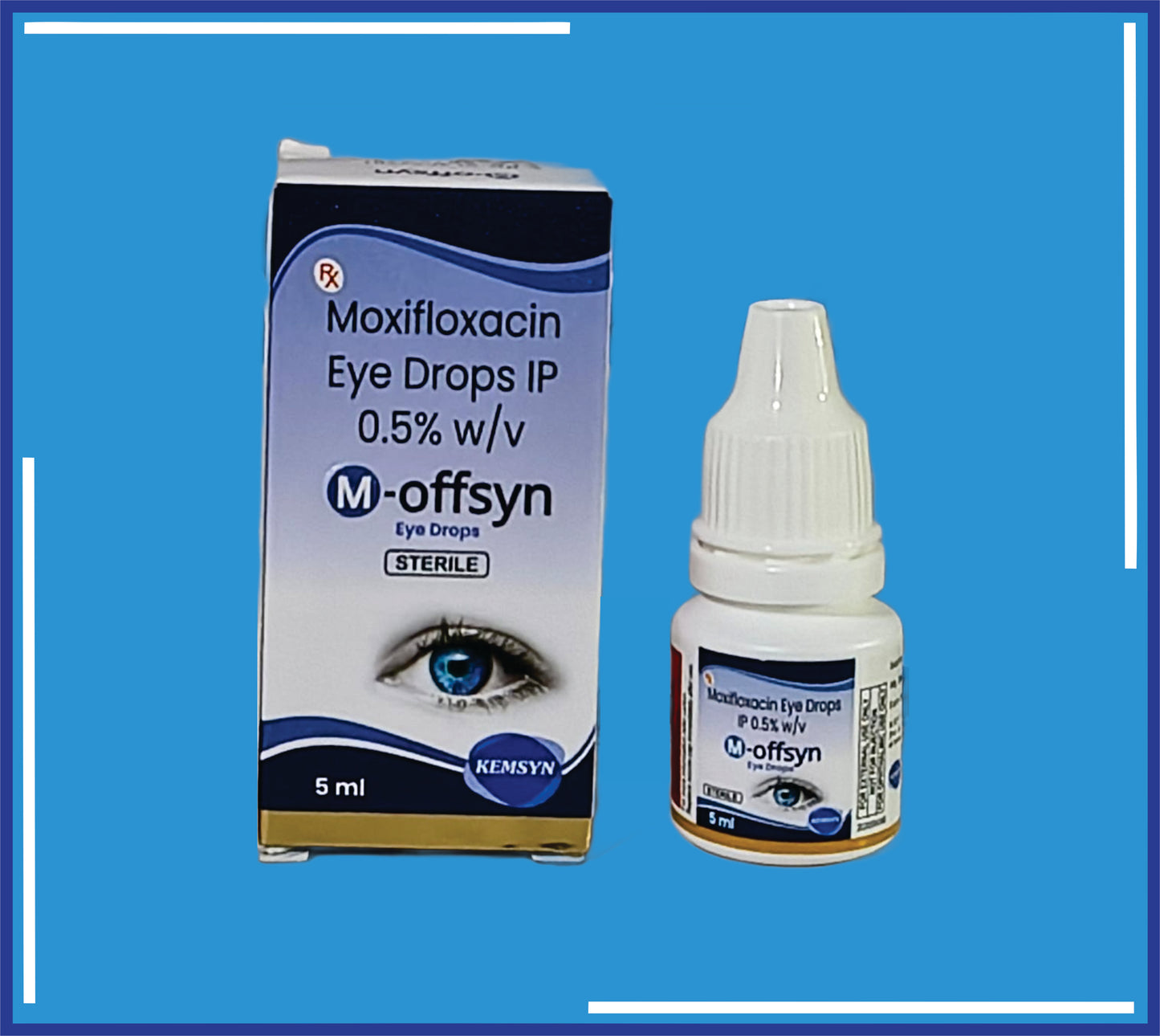 M-Offsyn Eye Drop 5Ml (5ml) Moxifloxacin Hydrochloride 0.5%, W/V by Kemsyn