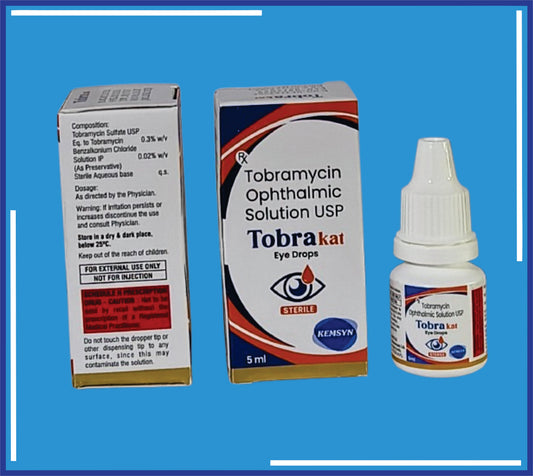 Tobrakat Eye Drop 5Ml (5ml) Tobramycin Eye Drop 0.3% W/V  by Kemsyn