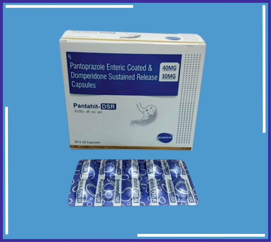 PANTAHIT DSR CAP(20X10) (ALU-ALU) 20X10 (Pantoprazole Sod. 40Mg + Domperidone 30Mg)by Kemsyn