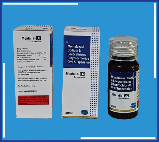 Montalia Lc Kid 30 Ml (30ml) Montelukast 4 Mg + Levocetirizine 2.5 Mg  by Kemsyn