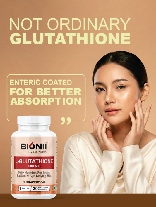 L-GLUTATHIONE CAPS 30's (Glutathione-500 mg) by Bionova