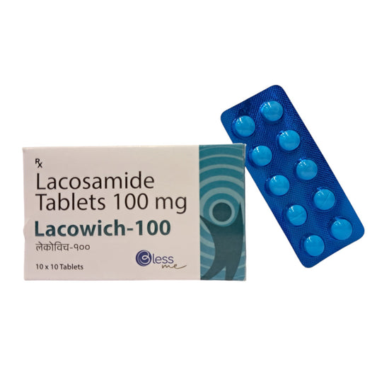 Lacosomide 100 {Rate of 10 Tab} by Dellwich