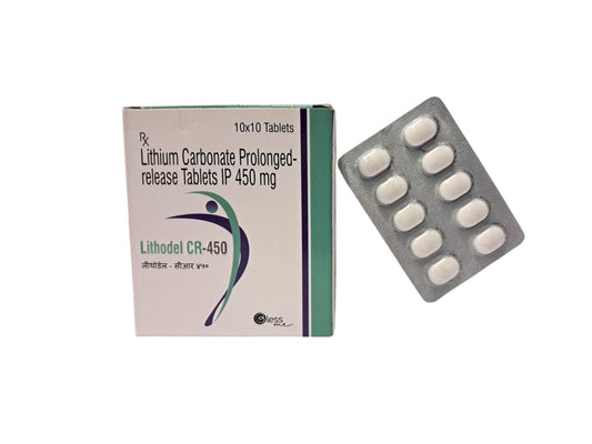 Lithium Carbonate 450 (Pr) {Rate of 10 Tab} by Dellwich