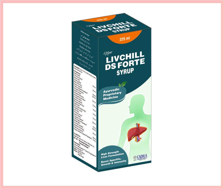 New Livchill Ds Forte 225 Ml 225 Ml ( Ayurvedi Double Strength Liver Tonic ) By Cadila