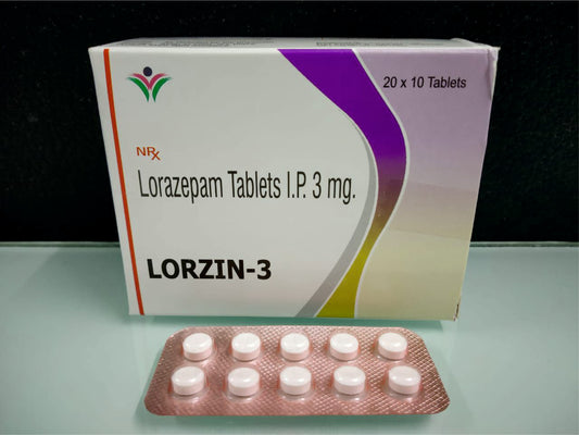 Lorazepam 3  {Rate of 10 Tab} by Dellwich