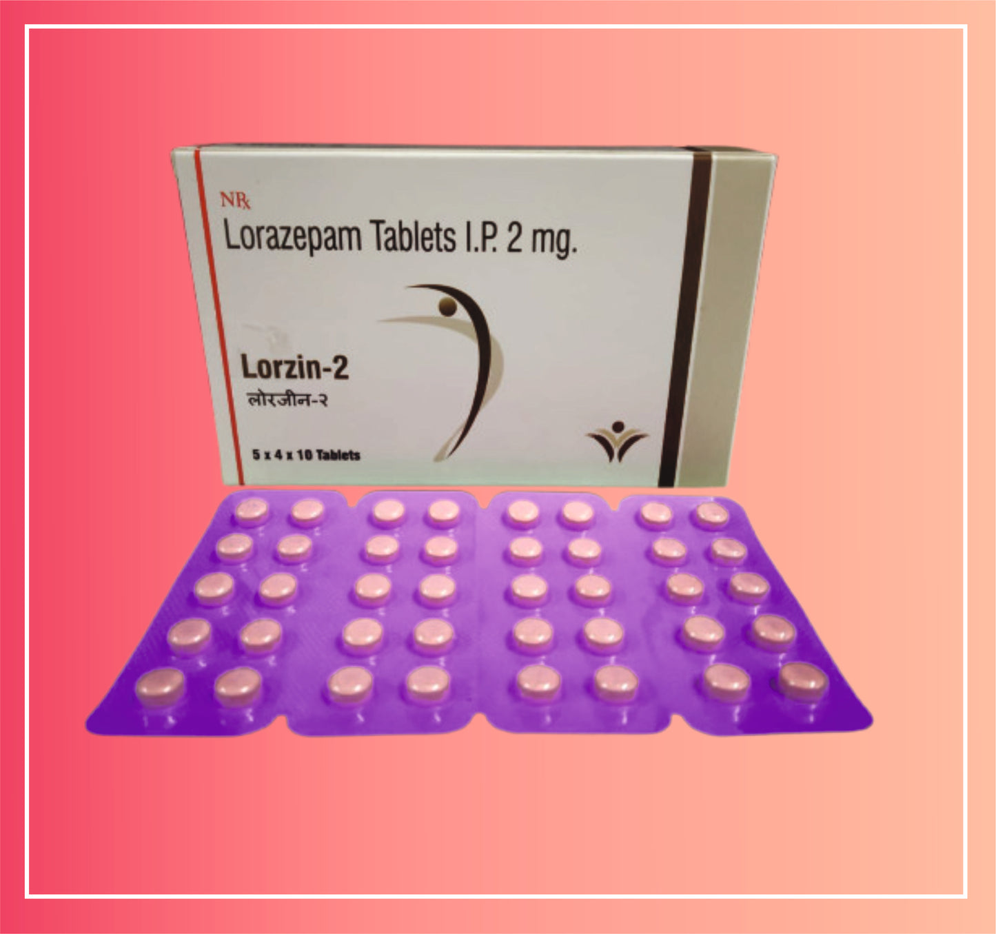 Lorazepam 2Mg / 1Ml pack of 10x2 ml 2 ml Inj by Dellwich