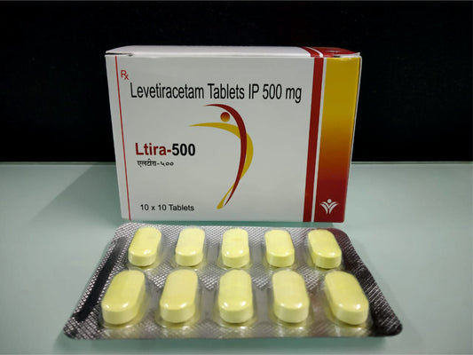 Levetiracetam 500  {Rate of 10 Tab} by Dellwich