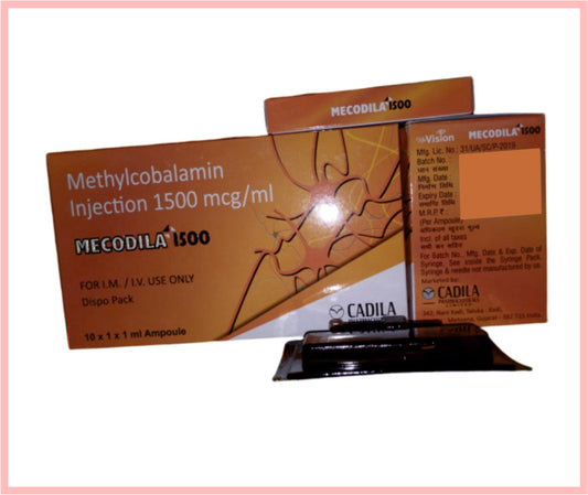 Methylcobalamin 1500mcg AQUA PFS pack of 1 ML by Cadila