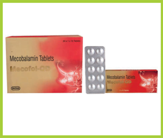 MECOFOL-OD 10  TAB ( Mecobalamin 1500mcg ) by Intas