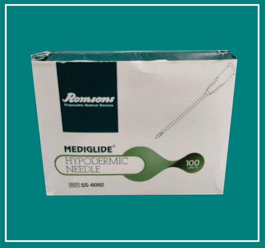 MEDIGLIDE HYPODERMIC NEEDLE G 26 X 0.5 (Hypodermic Needle) by Romson
