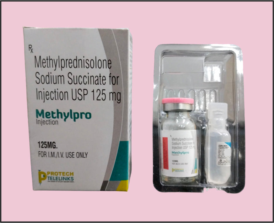 Methyprednisolone Sodium Succinate 125Mg (10 ML) METHYLPRO-125 by Protech