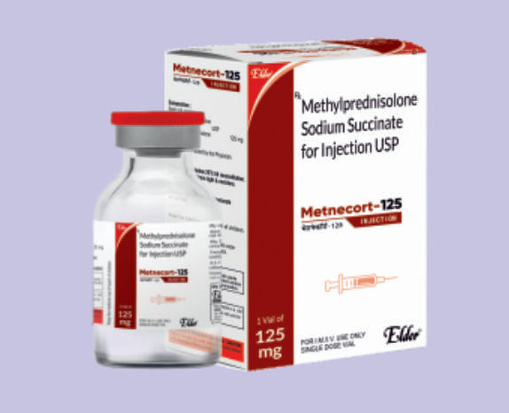 METNECORT 125 INJ VIAL ( Methyprednisolone Succinate 125mg ) by Elder