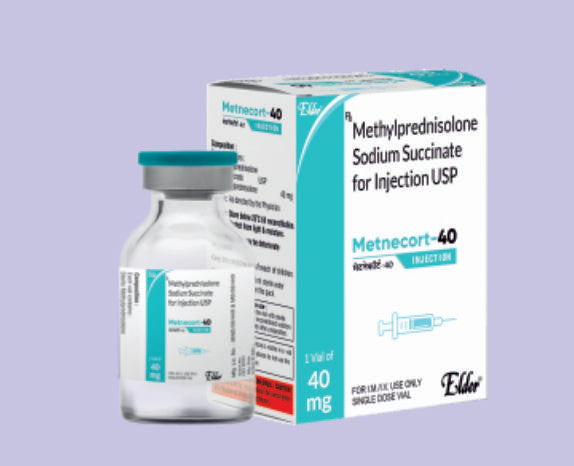 METNECORT 40 INJ VIAL ( Methylprednisolone Succinate 40mg ) by Elder