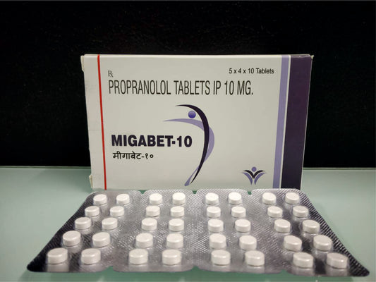 Propranolol Hcl 10 {Rate of 10 Tab} by Dellwich
