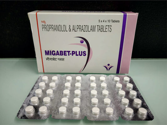 Propranolol Hcl 20, Alprazolam 0.25  {Rate of 10 Tab} by Dellwich