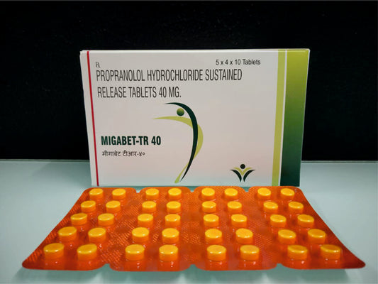 Propranolol Hcl 40 (Sr) {Rate of 10 Tab} by Dellwich