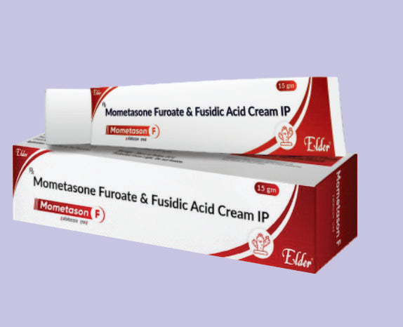 MOMETASON F  CREAM 15GM ( Mometasone 0.1%+Fusidic Acid 0.2% ) by Elder