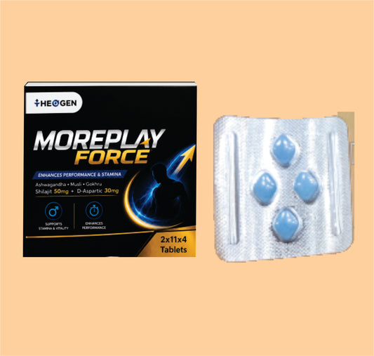 MOREPLAY FORCE (24X1X4) Each Film Coated Tablet Contains : Sildenafil 50mg + Dapoxetine 30mg by Theon