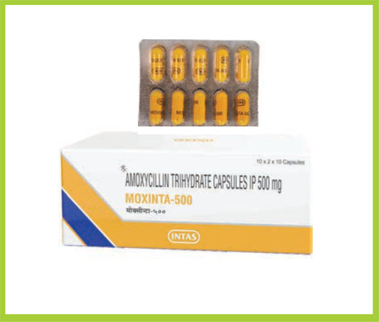 MOXITAS-500 10 CAP ( Amoxycillin 500 mg  ) by Intas