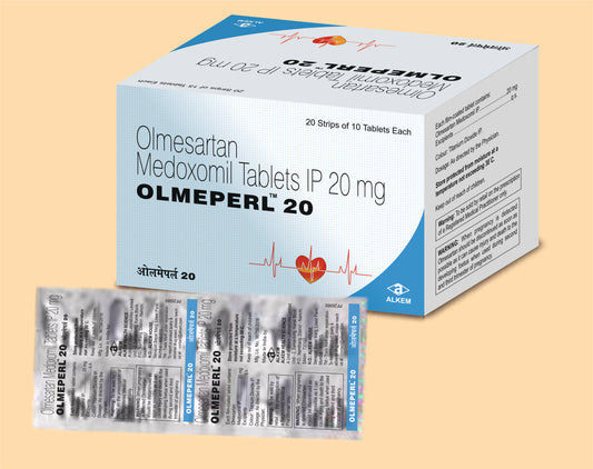Olmeperl-20 Tablets 15'S 15's Olmesartan Medoxomil 20 mg by Alkem1