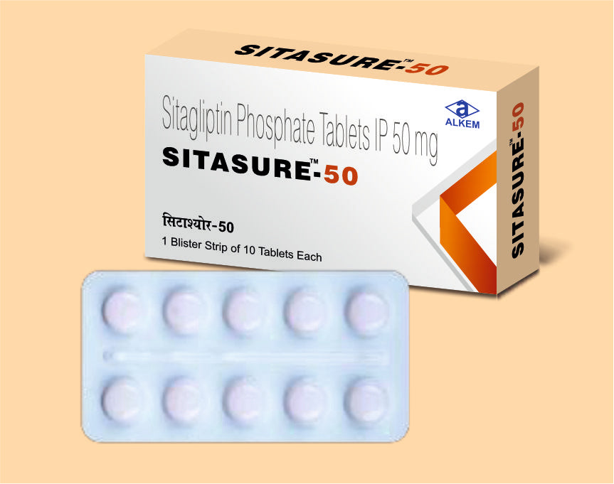 Sitasure 50 Tablets 10's Sitagliptin 50 mg by Alkem1