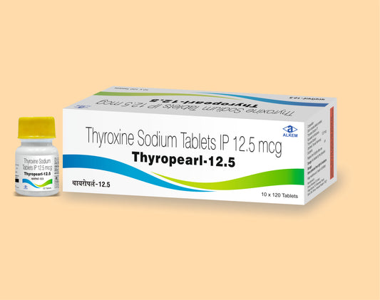Thyropearl 12.5 Tablets (120'S) 120's Thyroxine Sodium 12.5 mcg by Alkem1