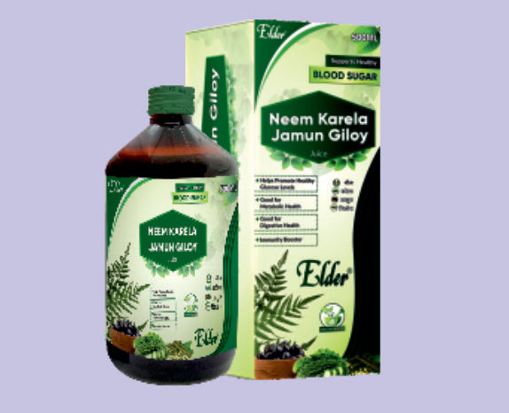 NEEM KARELA JAMUN GILOY JUICE 500ML ( Neema Karela Jamun Giloy Juice ) by Elder