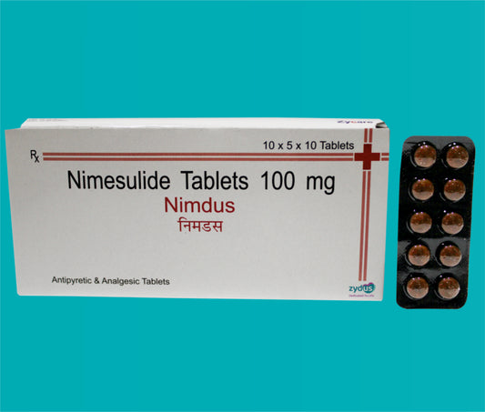 NIMDUS TAB 50X10 ( Nimesulide B.P. 100mg. ) by Zydus