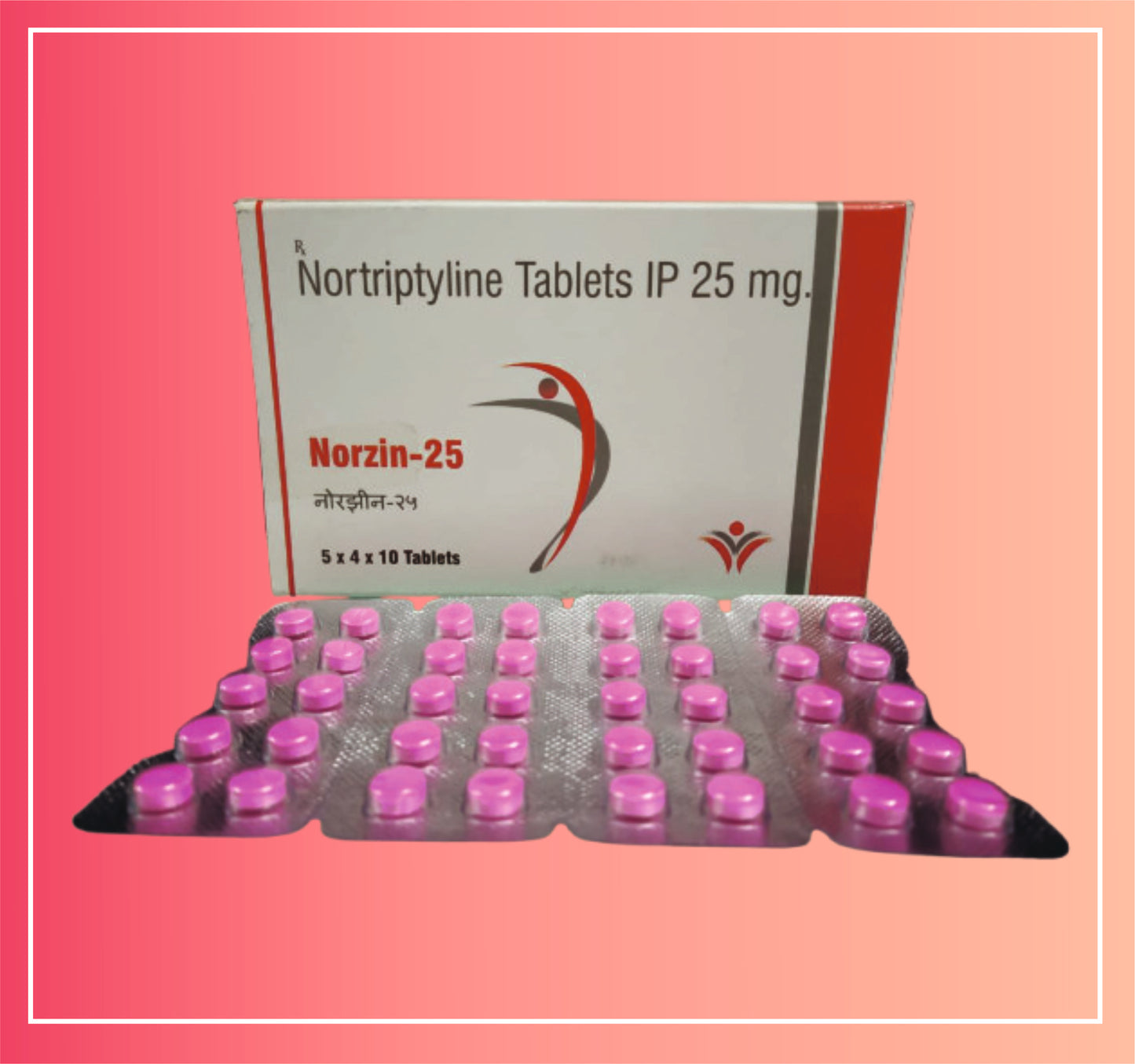 Nortriptyline Hcl 25  {Rate of 10 Tab} by Dellwich