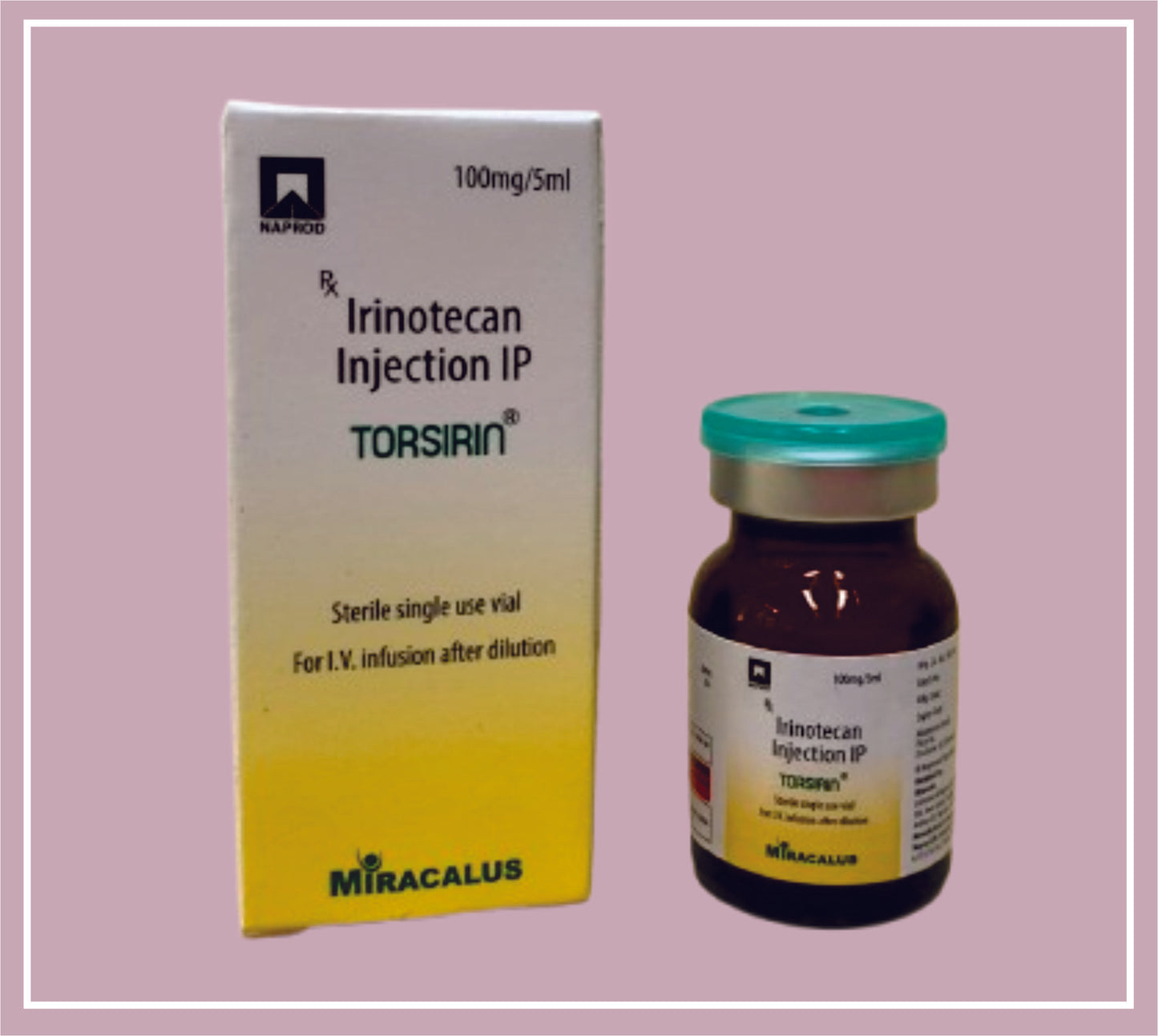 Torsirin (IRINOTECAN 100 mg / 5 ml) by Naprod