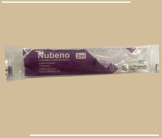 NUBENO SYRINGE 2 ML (21G/22/23/24 G*1") RIBBON PACK by Nubeno