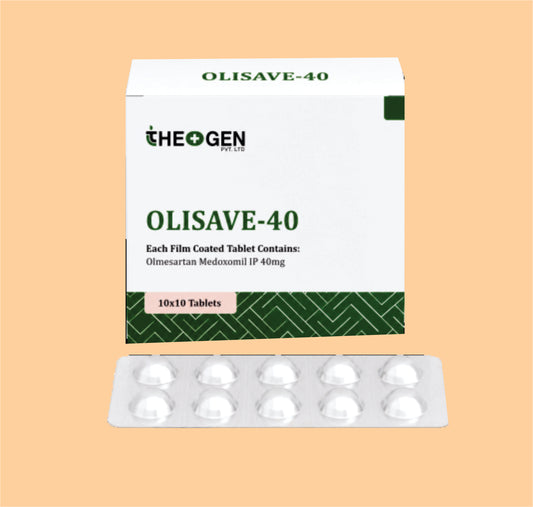 OLISAVE-40 (10X10) Each Film Coated Tablet Contains: Olmesartan Medoxomil IP 40mg by Theon