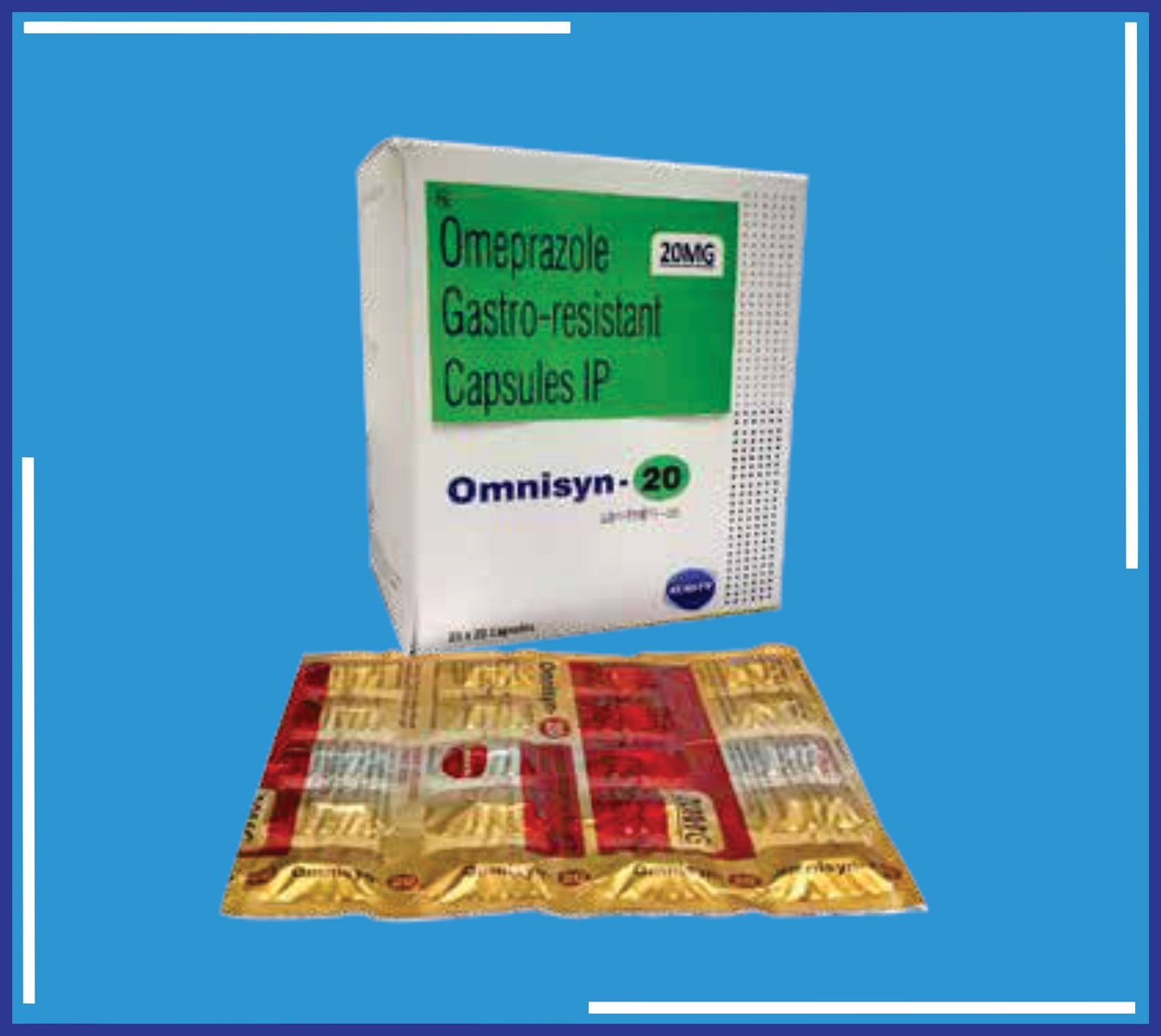 Omnisyn 20 Cap ( Omeprazole 20 Mg (As Ent.Coated Pellets) ) pack 20x20 by Kemsyn