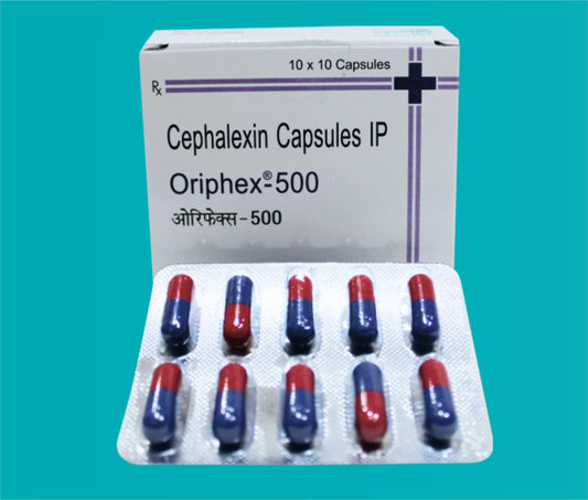 ORIPHEX 500 CAP 10X10 ( Cephalexin 500 mg ) by Zydus