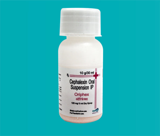 ORIPHEX DRY SYRUP 30ml ( Cephalexin 125 mgColour : Sunset yellow ) by Zydus