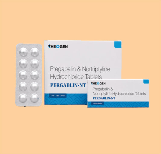 PERGABLIN-NT (10x1x10) Pregabalin 75mg + Nortriptyline 10mg by Theon