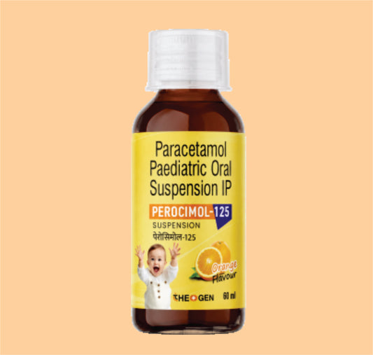 PEROCIMOL-125 SYP (60 ML) Each 5ml Conatins: Paracetamol I.P. 125mg by Theon