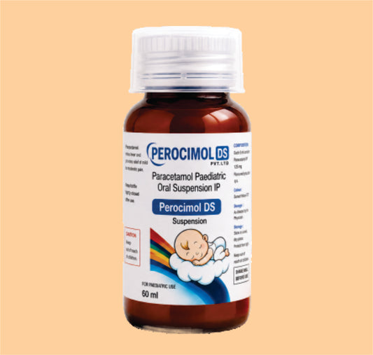 PEROCIMOL DS (60 ML) Paracetamol 250 mg / 5 ml Paediatric Suspension by Theon